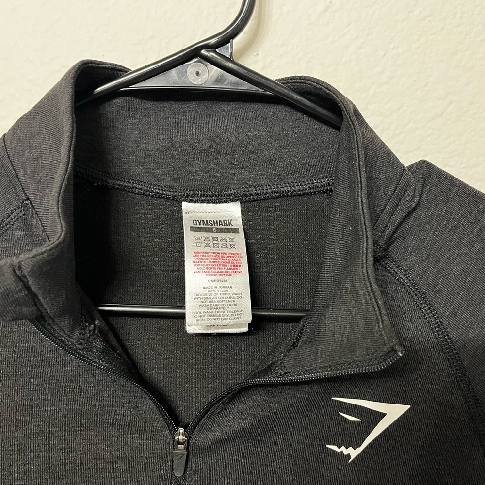 Gymshark Black Quarter-Zip Pullover - Picture 2 of 5